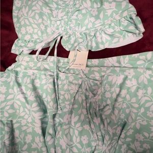 SHEIN Mint Green Floral Bikini